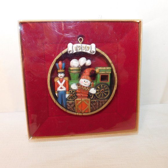 1977 Hallmark Tree Trimmer Collection Vintage Nutcracker Train Jack In Box NIB - Picture 1 of 4